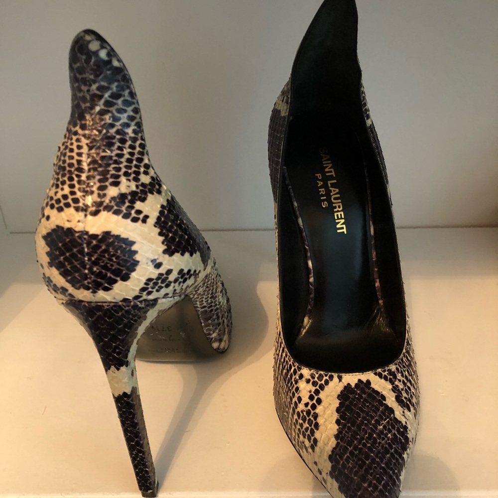 Saint Laurent snakeskin heels - Picture 2 of 6